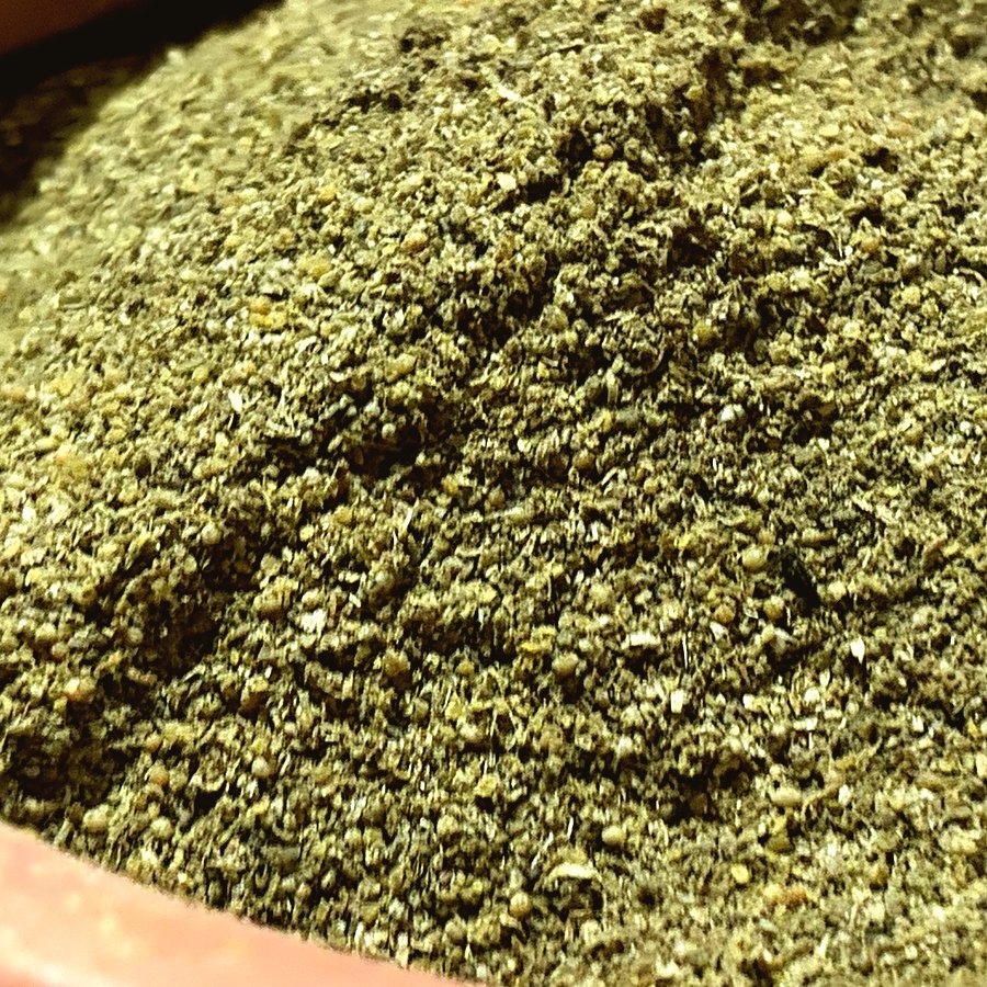 Spice blend in a clay dish